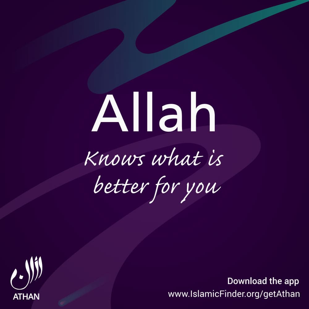 Allah Knows Best Image  IslamicFinder