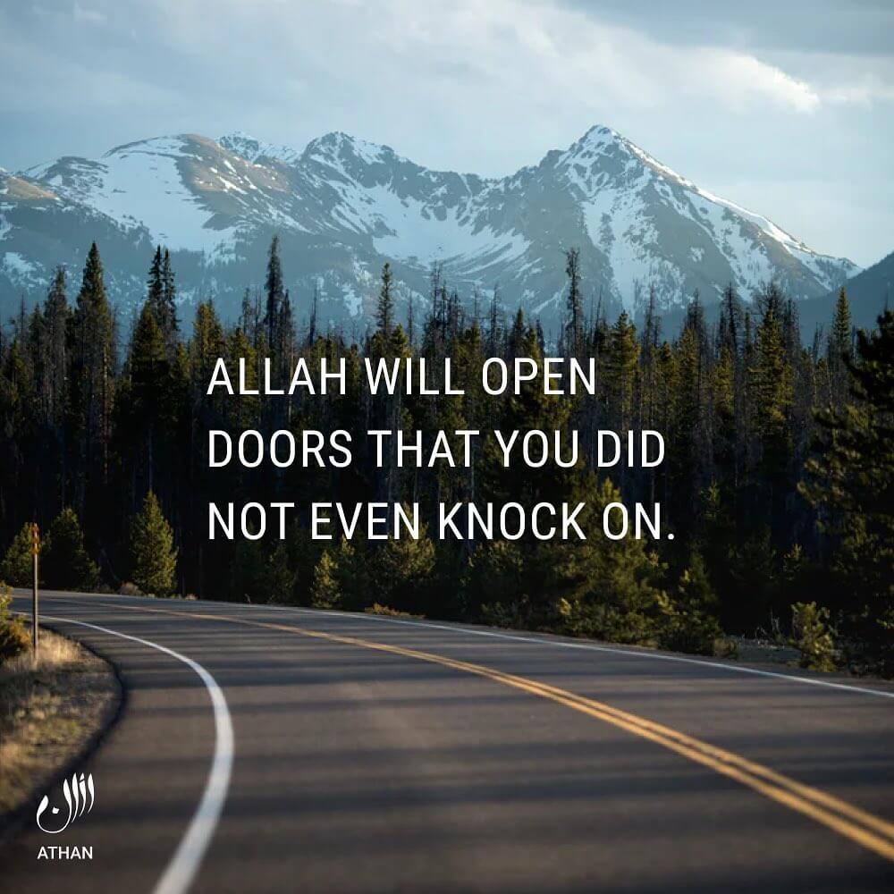 Allah will open doors