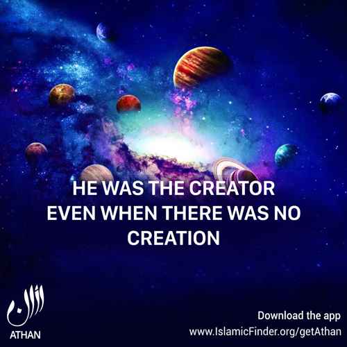 Allah is the creator of everything