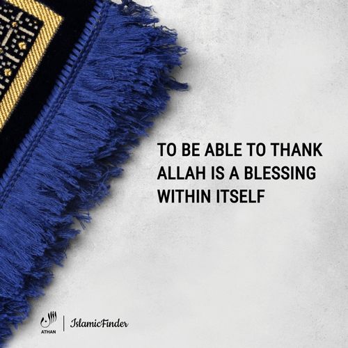 Always thank Allah