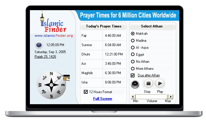 Islamic Apps By Islamicfinder Get Automatic Azan By Athan For Windows - 