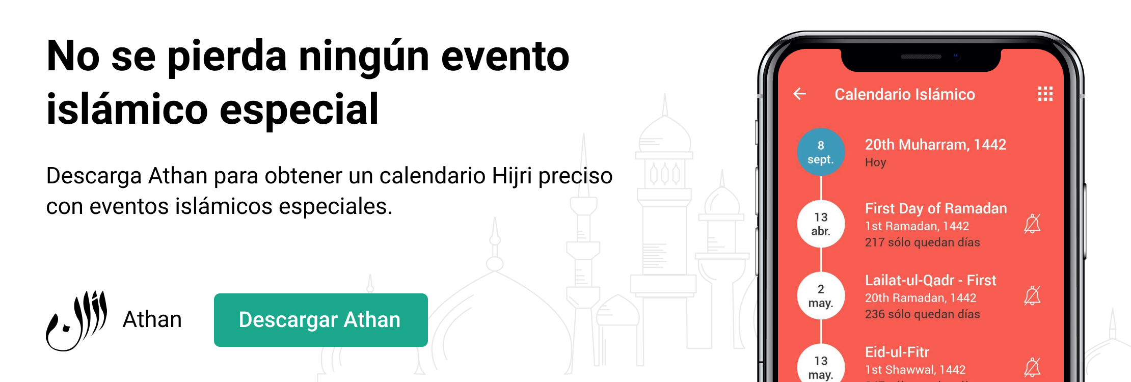 Calendario Islámico 2020 Calendario Hijri y Gregoriano 1441